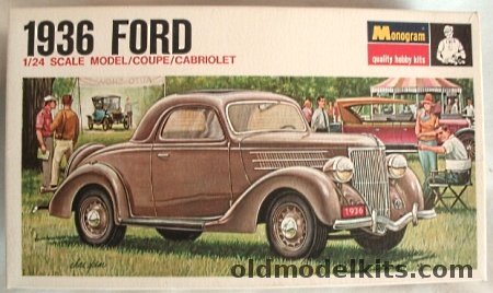 Monogram 1/24 1936 Ford - Coupe Or Cabriolet / Convertible, PC118-150 plastic model kit